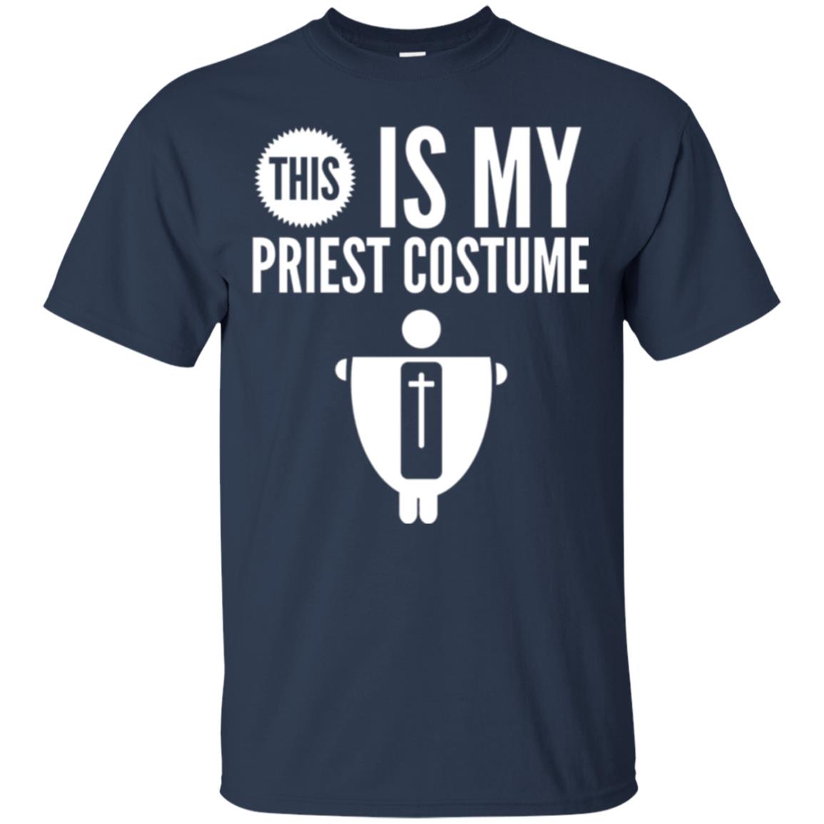 Halloween T-shirt This Is My Priest Navy