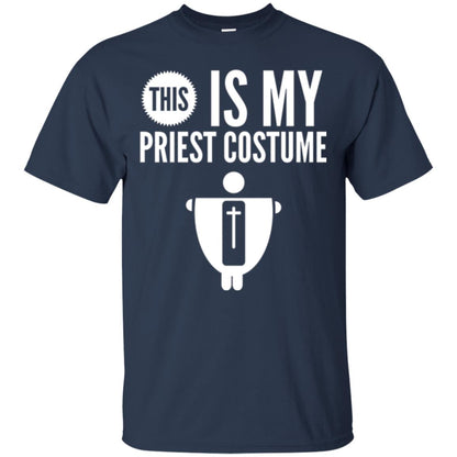 Halloween T-shirt This Is My Priest Navy