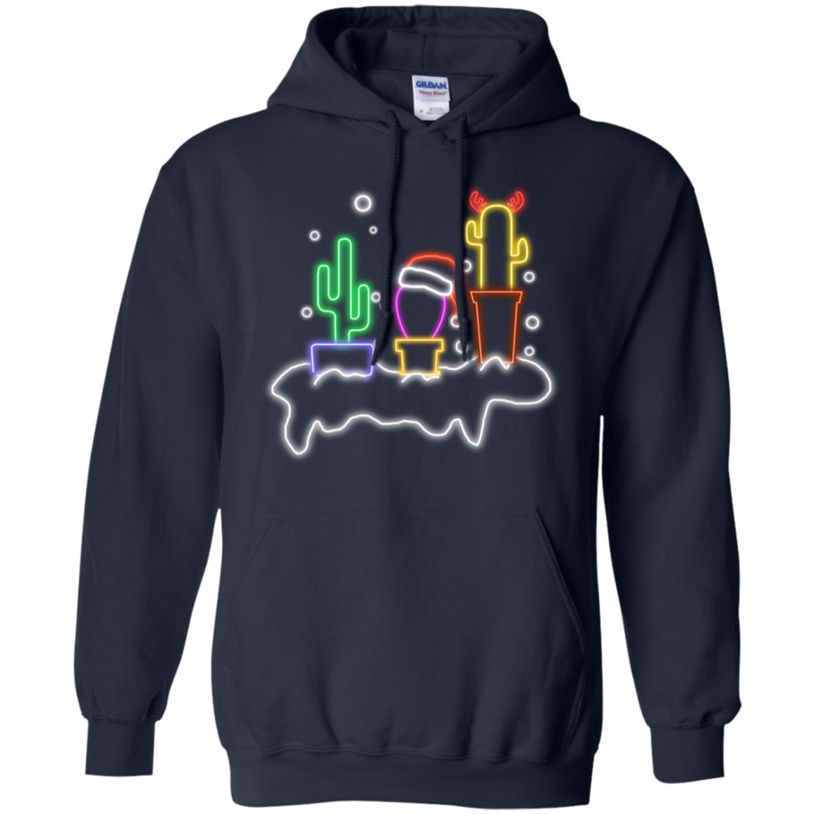Cactus Merry X-mas Gift Shirt Navy