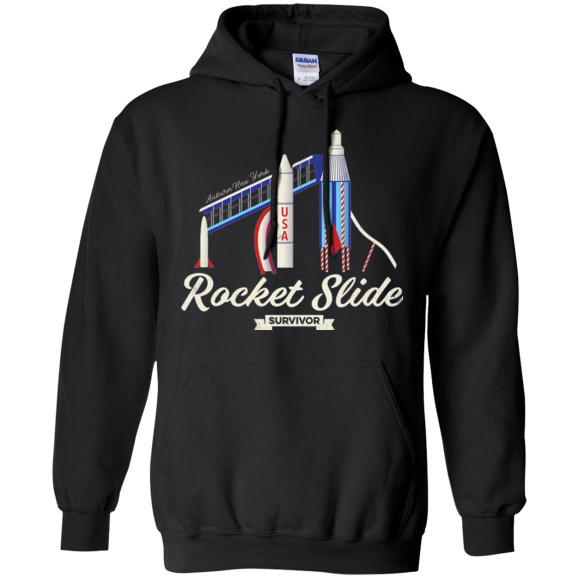 I Survived The Rocket Slide T-shirt Black