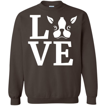 Dog Lovers T-shirt I Love My Boston Terrier Dark Chocolate