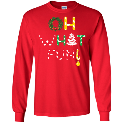 Christmas T-shirt Oh What Fun Red