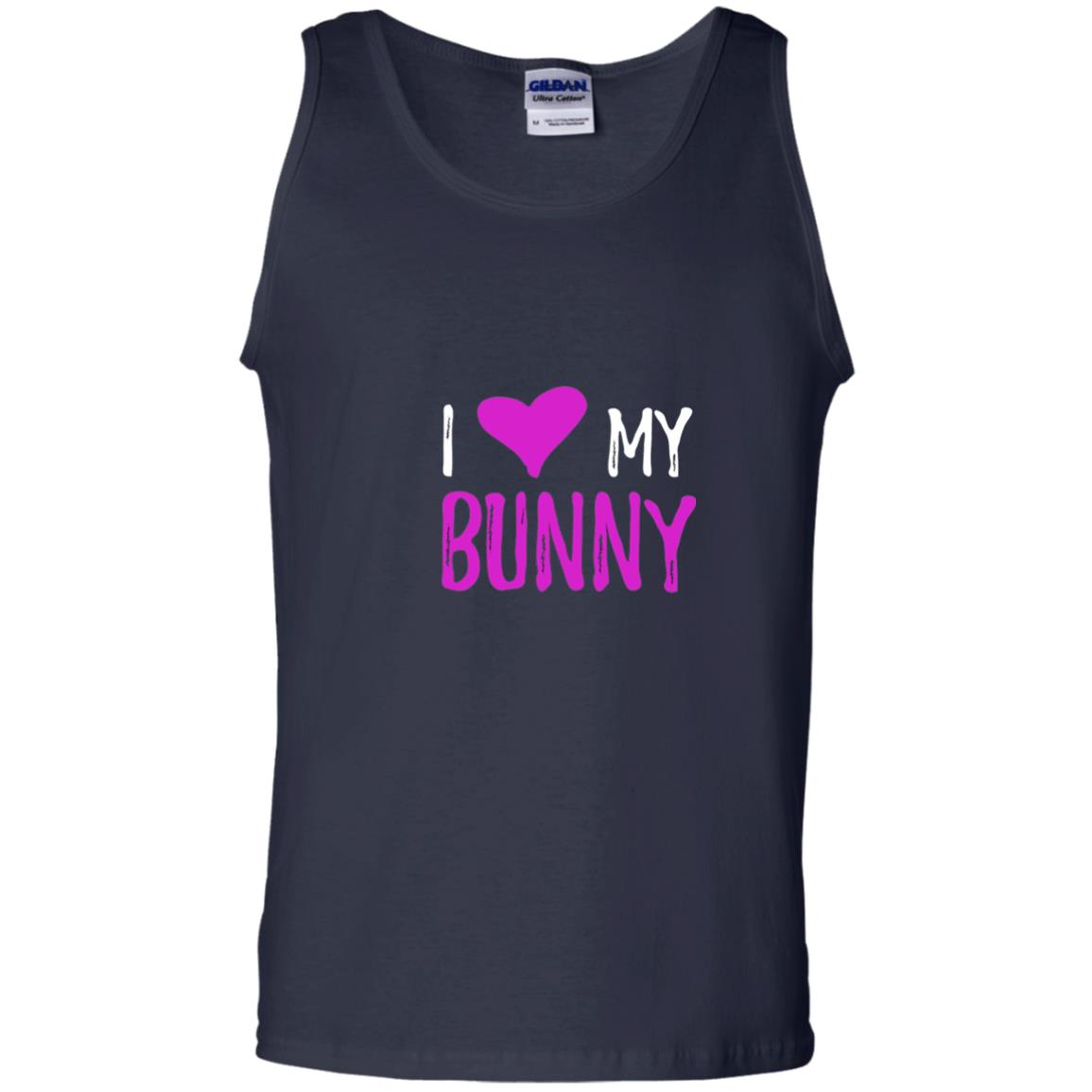 Bunny Rabbit Mom Shirt I Love My Bunny Navy