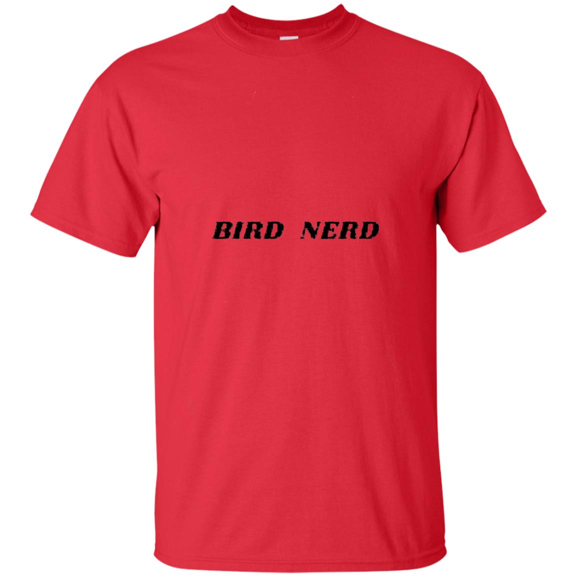 Bird Nerd Bird Watching T-shirt Red