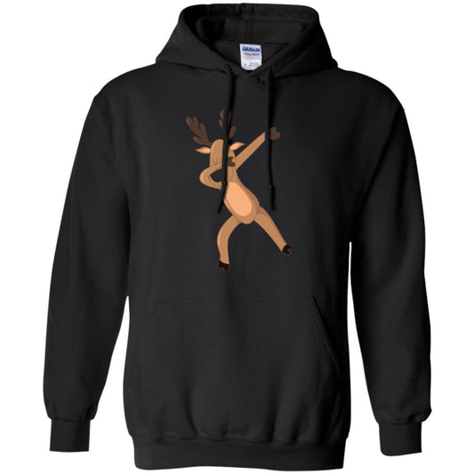 Christmas T-shirt Dabbing Reindeer Black