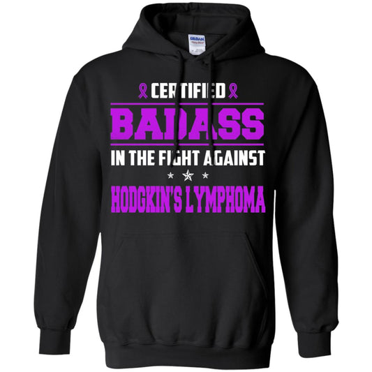 Certified Badass Against T-shirt Hodgkin_s Lymphoma Black