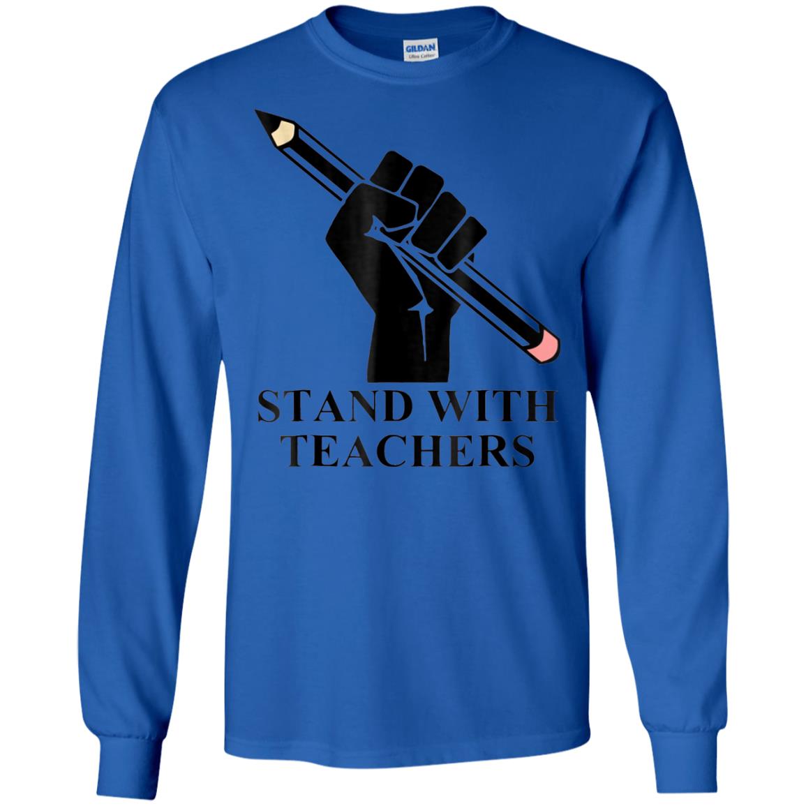 Colorado Teachers Stand With Teachers Educator Strike Shirt Royal