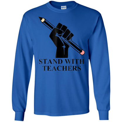 Colorado Teachers Stand With Teachers Educator Strike Shirt Royal