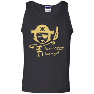 Pirate Lovers T-shirt Aaarrrgggg Like A Girl Vidor Pirates