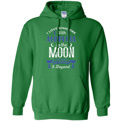 Alopecia Awareness T-shirt Love Someone With Alopecia To The Moon Irish Green