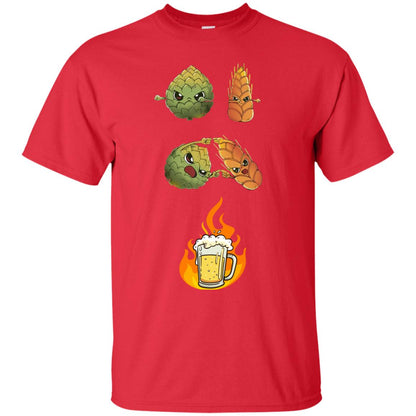 Beer Lover T-shirt Beer Fusion Red