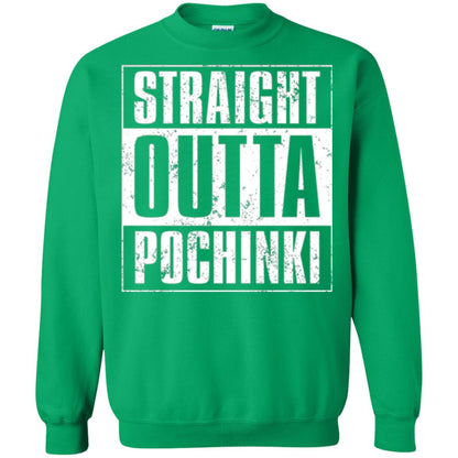 Gaming T-shirt Straight Outta Pochinki Irish Green