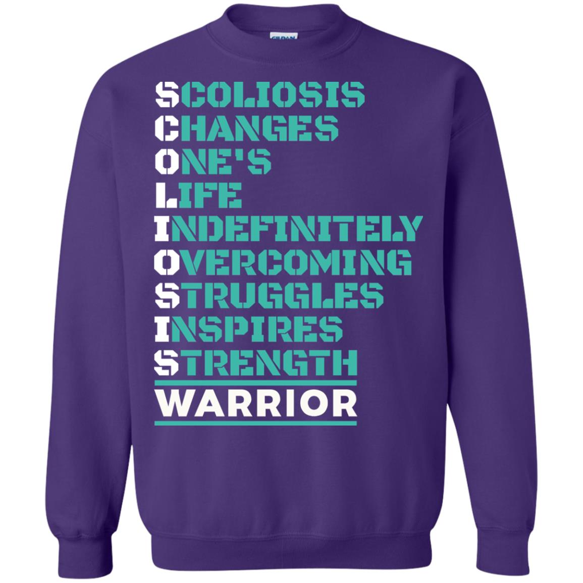 Changes One_s Life Indefinitely Overcoming Struggles Inspires Strength Coliosis Warrior Purple
