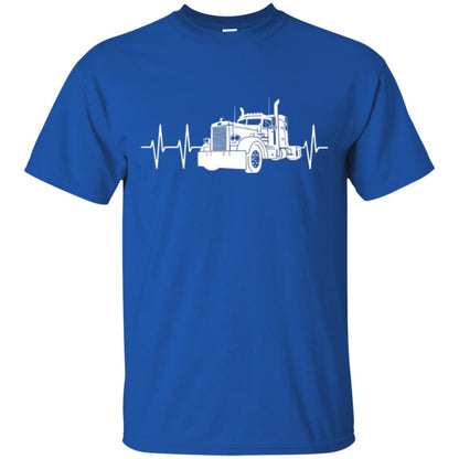 Trucking T-shirt Heartbeat Royal