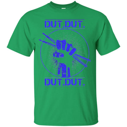 Drum Lovers T-shirt Dut Marching Band Irish Green