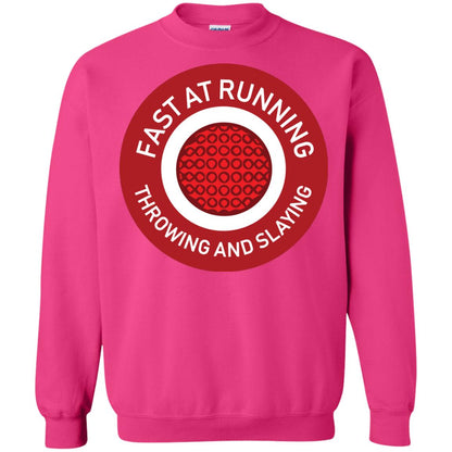 Fast At Running Throwing And Slaying Dodgeball Shirts Heliconia