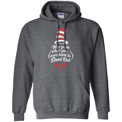 Why Fit In When You Were Born To Stand Out Teacher T-shirt Dark Heather