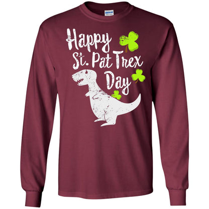 Pat T-rex Cute Stain Patricks Shirt Maroon
