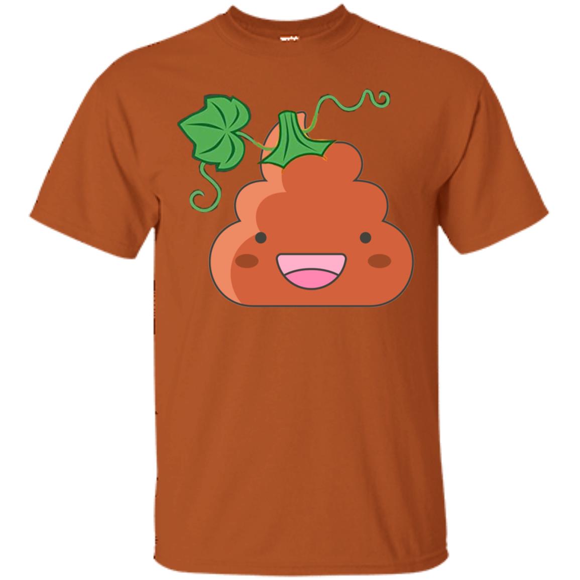 Poop Emoji Pumpkin Funny Halloween T-shirt Texas Orange