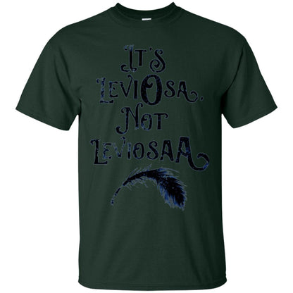 Feather Dirty Black T-shirt It_s Leviosa Not Leviosaa Forest