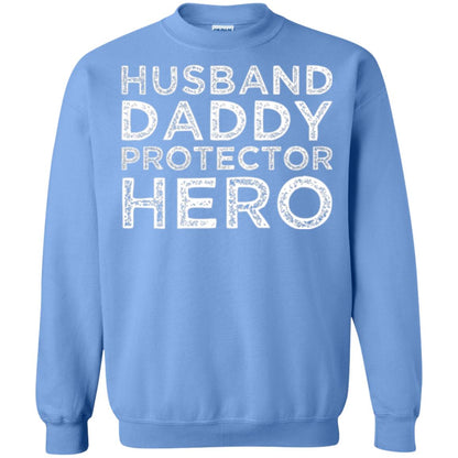 Husband Daddy Protector Hero T-shirt Carolina Blue