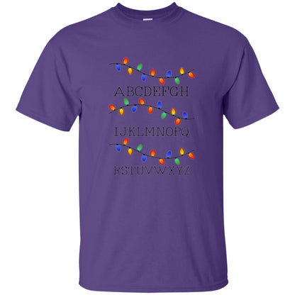 Christmas T-shirt Fairy Lights Purple