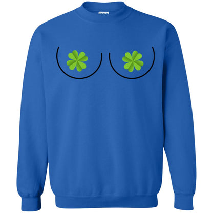 Shamrocks Breast Saint Patrick_s Day T-shirt Royal