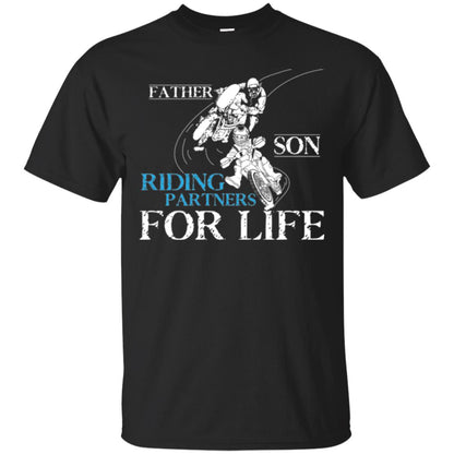 Motocross T-shirt Father Son Riding Partners For Life Black