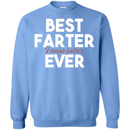 Father T-shirt Best Farter I Mean Best Father Ever Carolina Blue