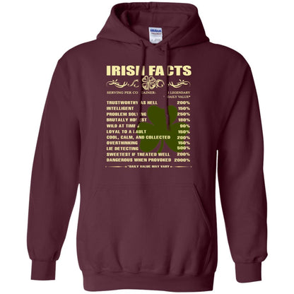 Irish Facts Intelligent Problem Solving Shirt Maroon