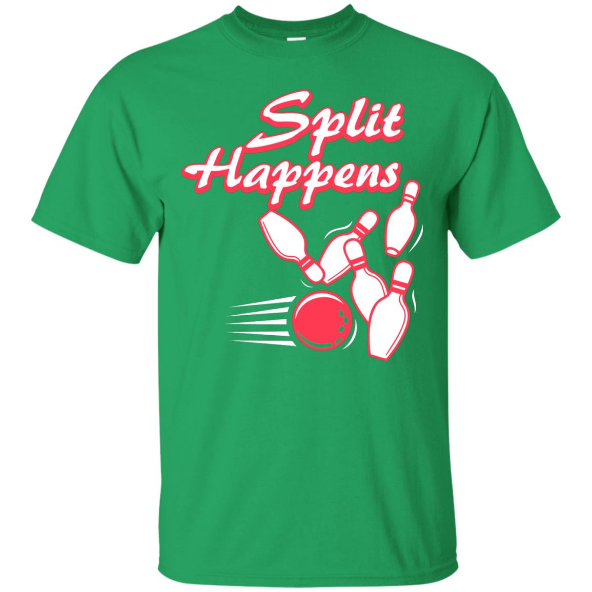 Bowling Lover T-shirt Split Happens Irish Green