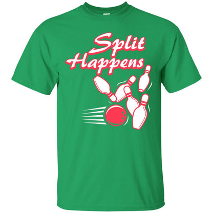 Bowling Lover T-shirt Split Happens Irish Green