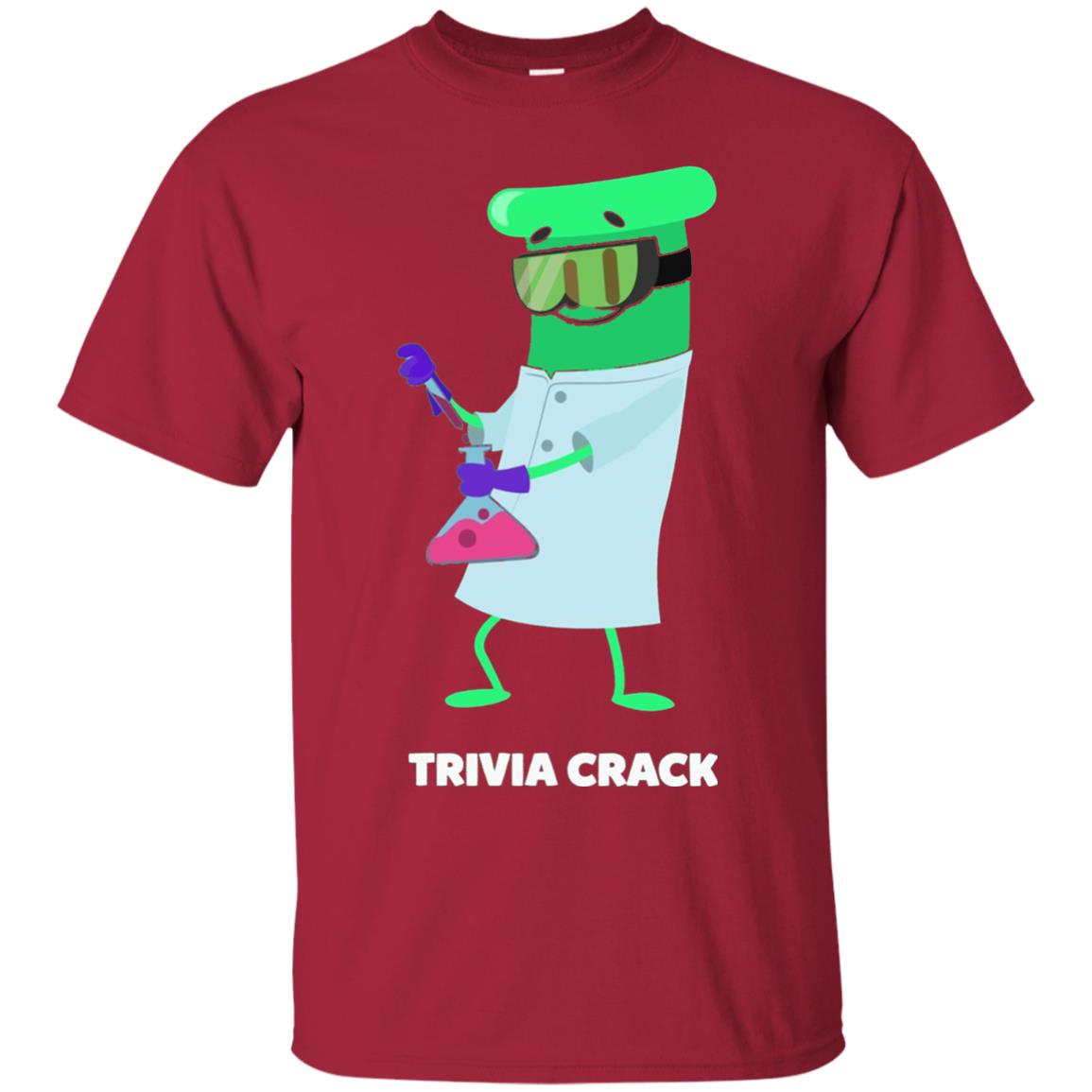 Cute Trivia Crack Scientist Al T-shirt Cardinal