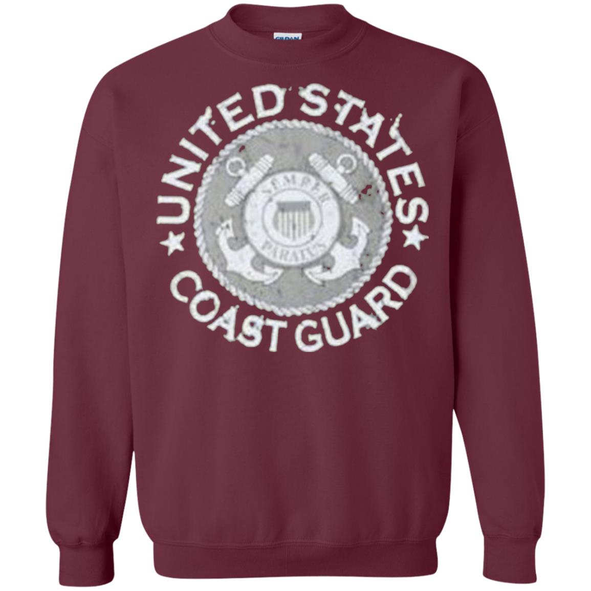 United States Coast Guard T Shirt Maroon
