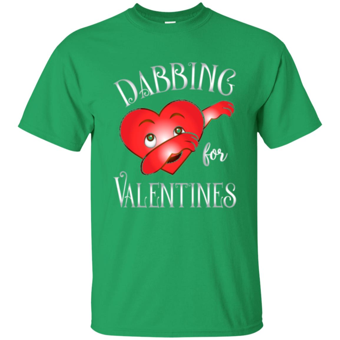 Valentines Day T-shirt Dabbing Heart T-shirt Irish Green