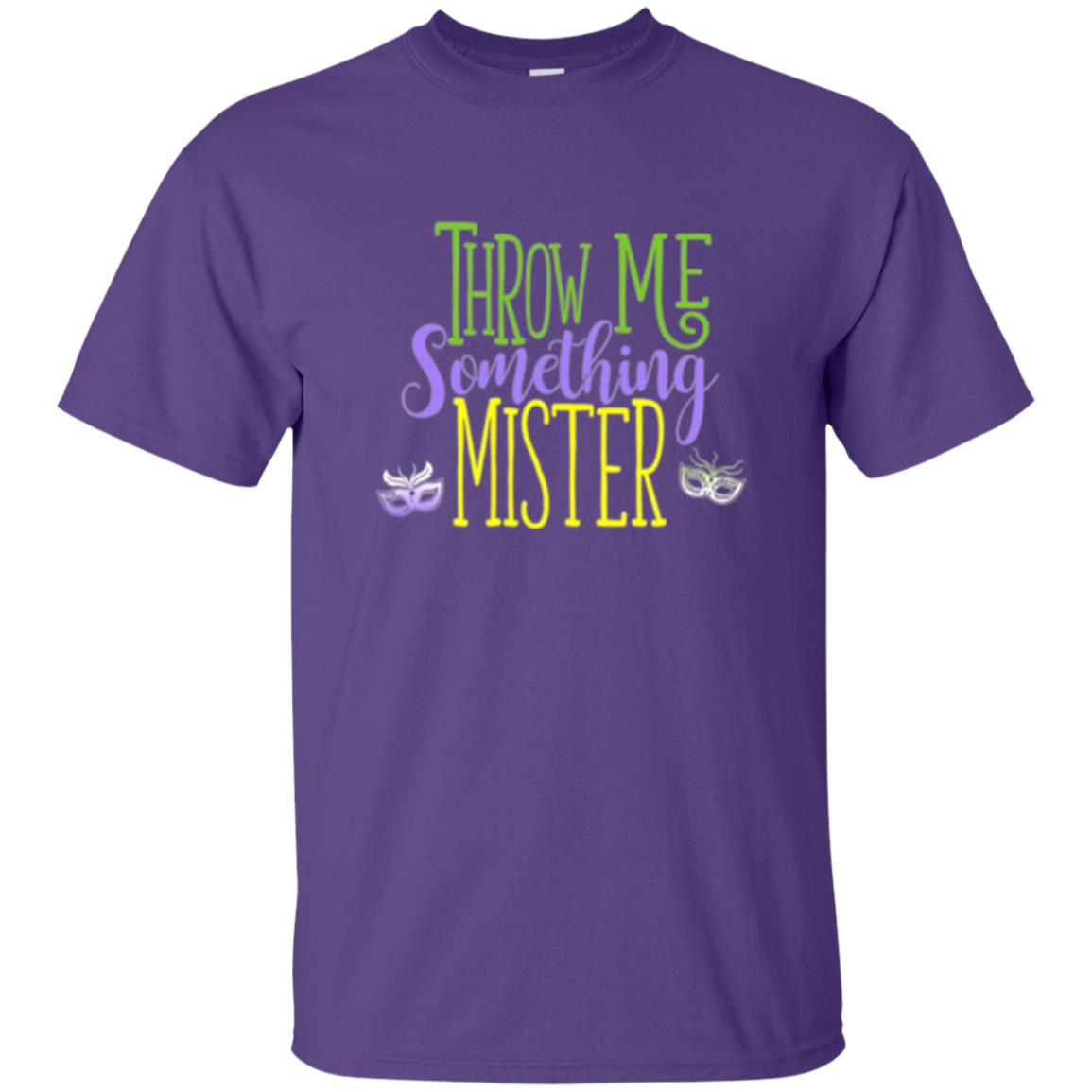 Throw Me Something Mister Mardi Gras T-shirt Purple