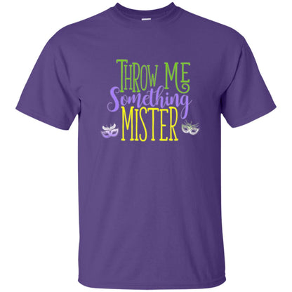 Throw Me Something Mister Mardi Gras T-shirt Purple