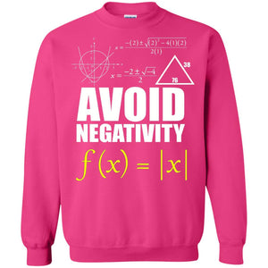 Avoid Negativity Math Teacher T-shirt