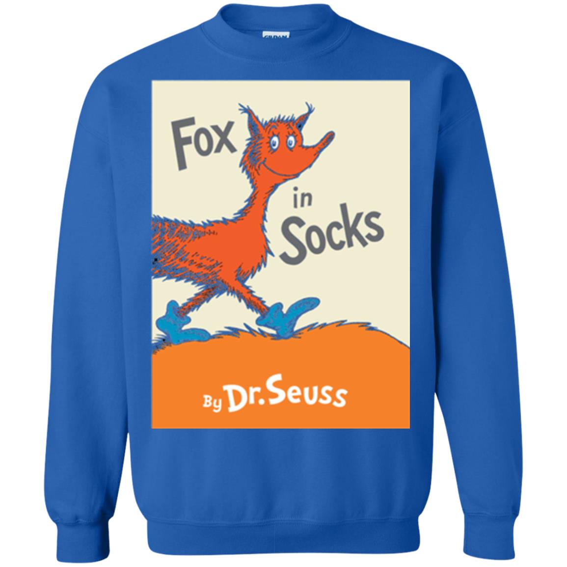 Dr. Seuss Fox In Socks Book Lover T-shirt Royal