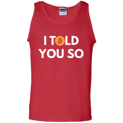 Bitcoin T-shirt I Told You So Red