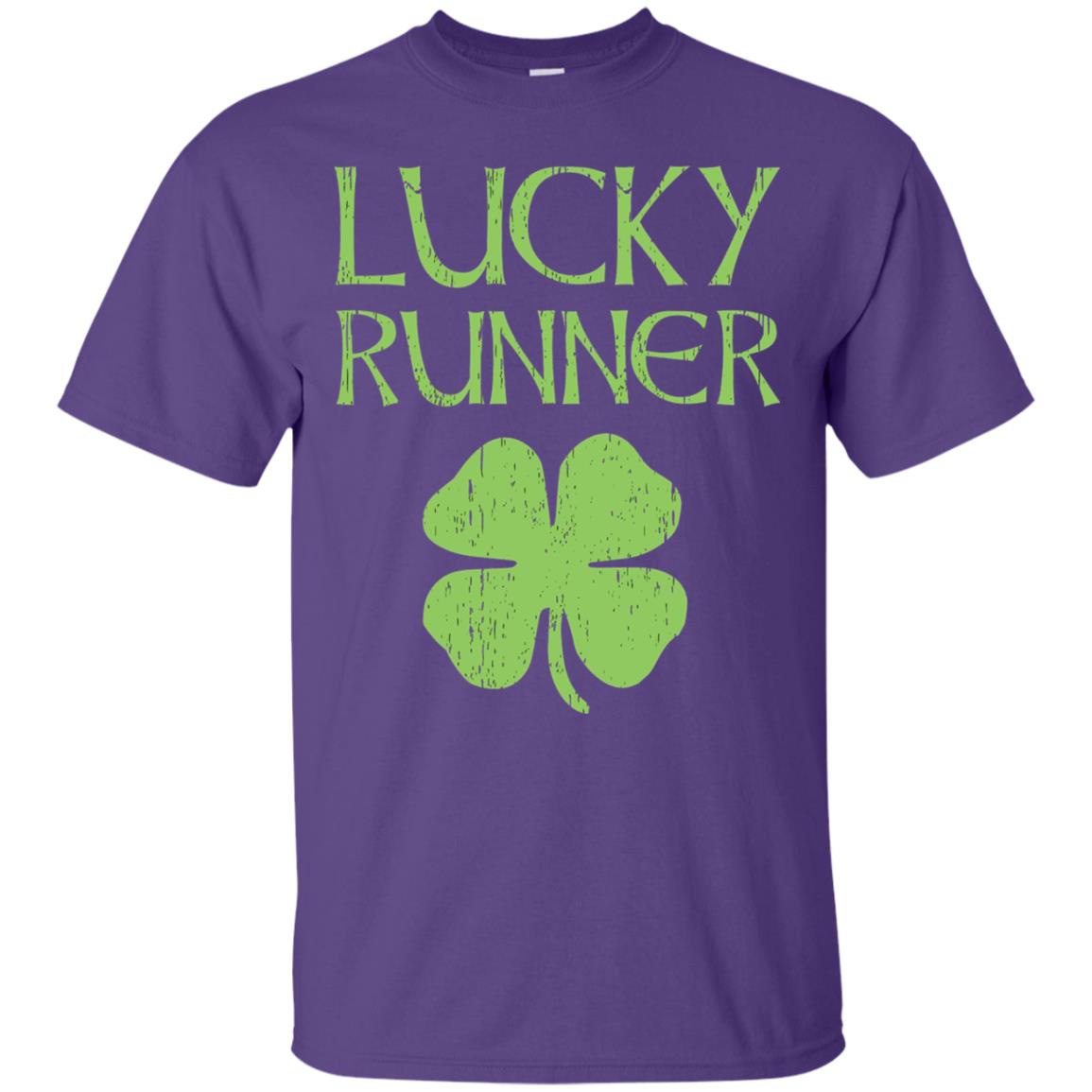 Irish Running Lucky Runners St. Patrick_s Day T-shirt Purple