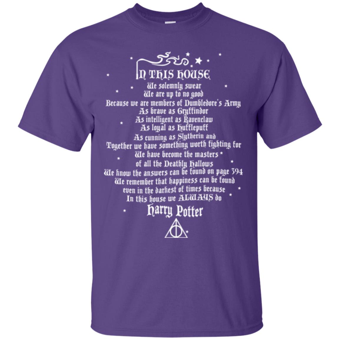 In This House We Solemnly Swear We Are Up To No Good Purple