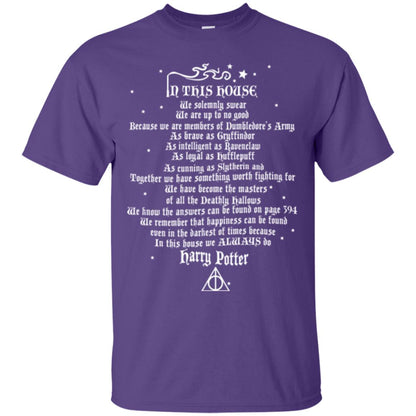 In This House We Solemnly Swear We Are Up To No Good Purple