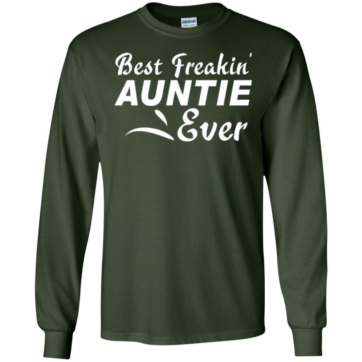 Aunt T-shirt Best Freakin' Auntie Ever Forest Green
