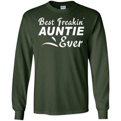 Aunt T-shirt Best Freakin' Auntie Ever Forest Green