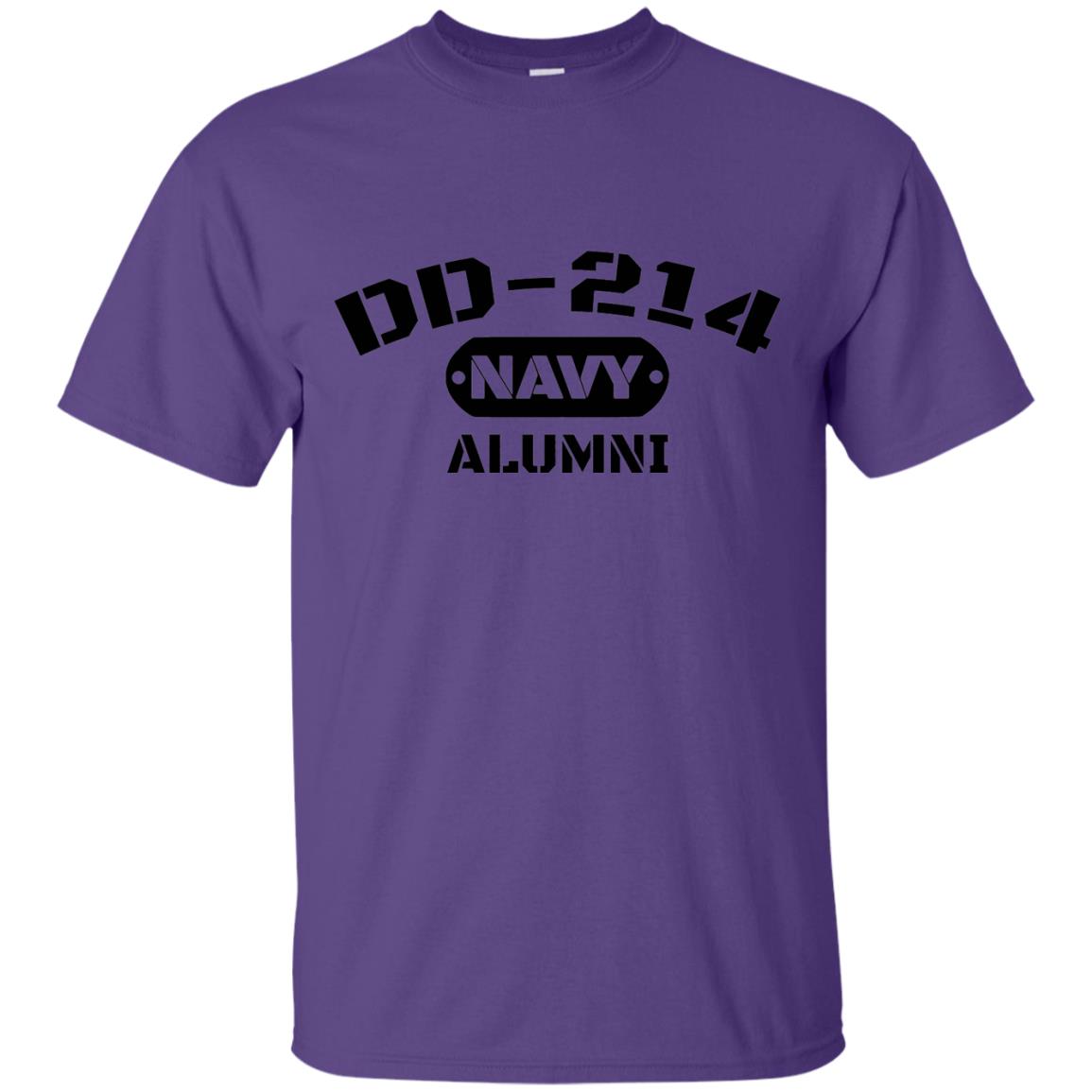 Dd-214 Us Navy Alumni T-shirt Purple