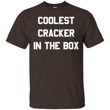Coolest Cracker In The Box T-shirt Dark Chocolate