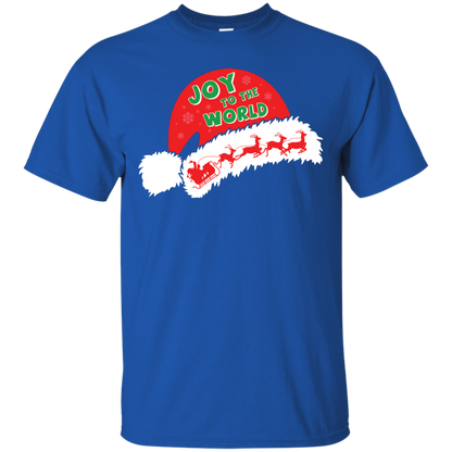 Christmas T-shirt Joy To The World Royal