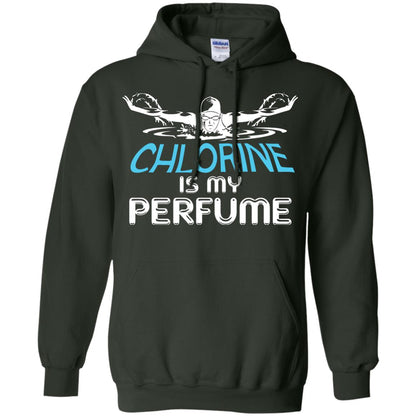 Swimmer T-shirt Chlorine Is My Perfume Forest Green