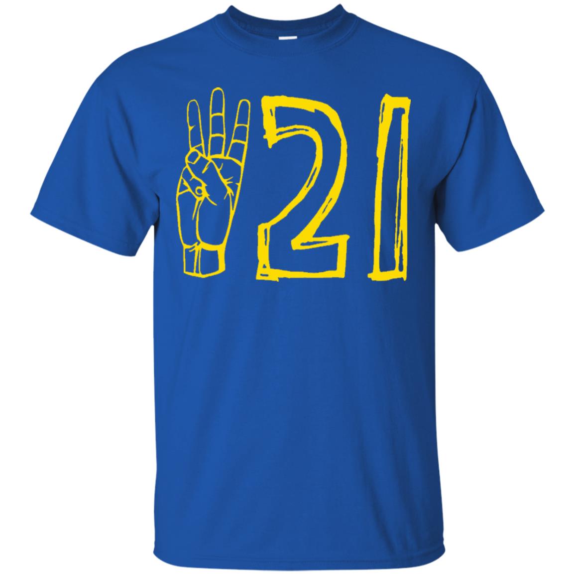 World Down Syndrome Day March 21 T-shirt Royal